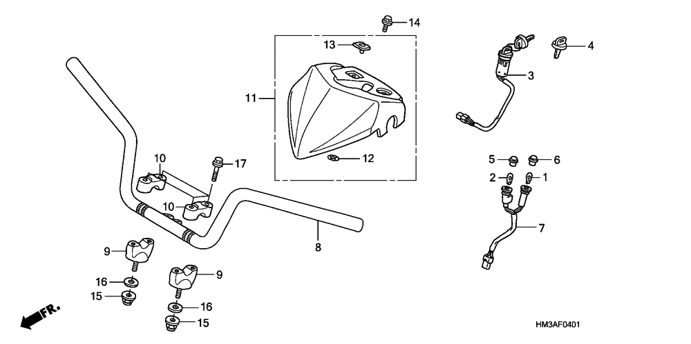 Handlebar (trx300ex'07-)