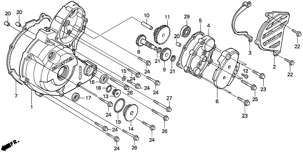 Left crankcase cover