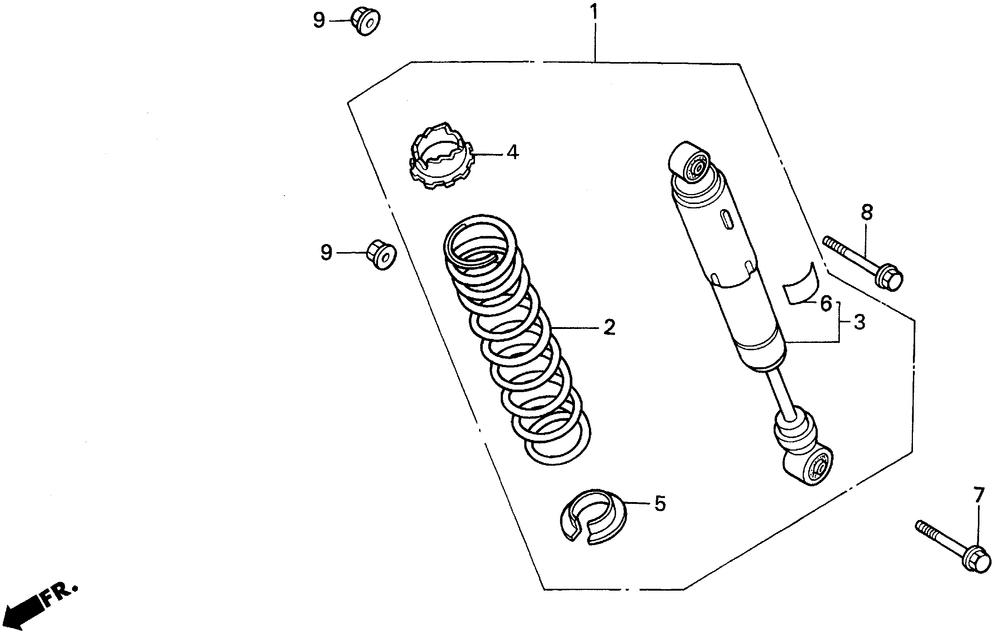 Rear shock absorber