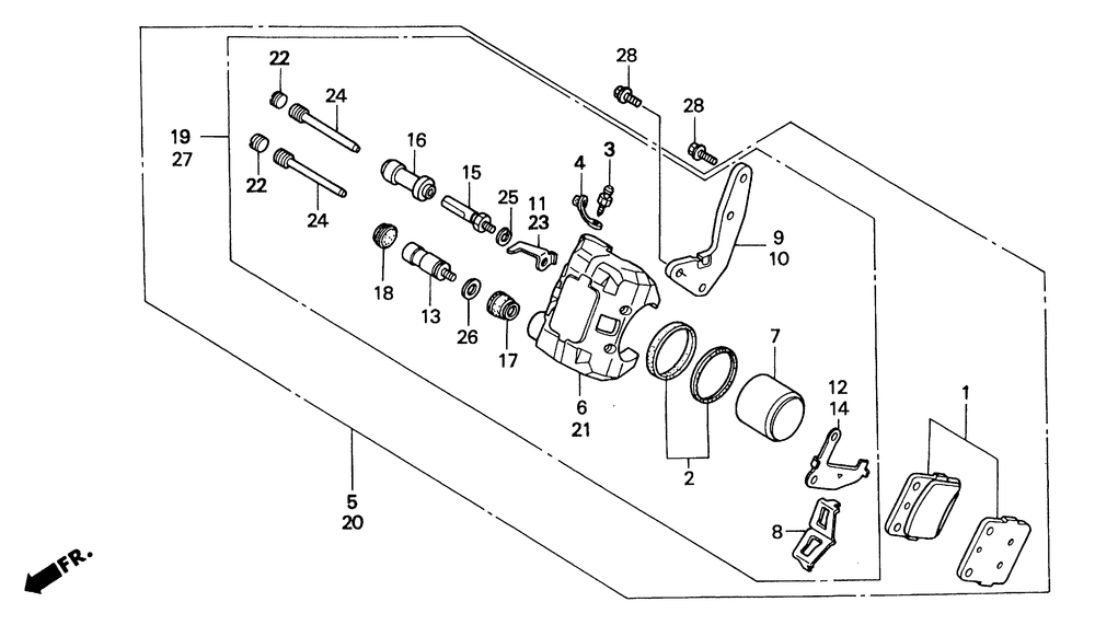 Front brake caliper