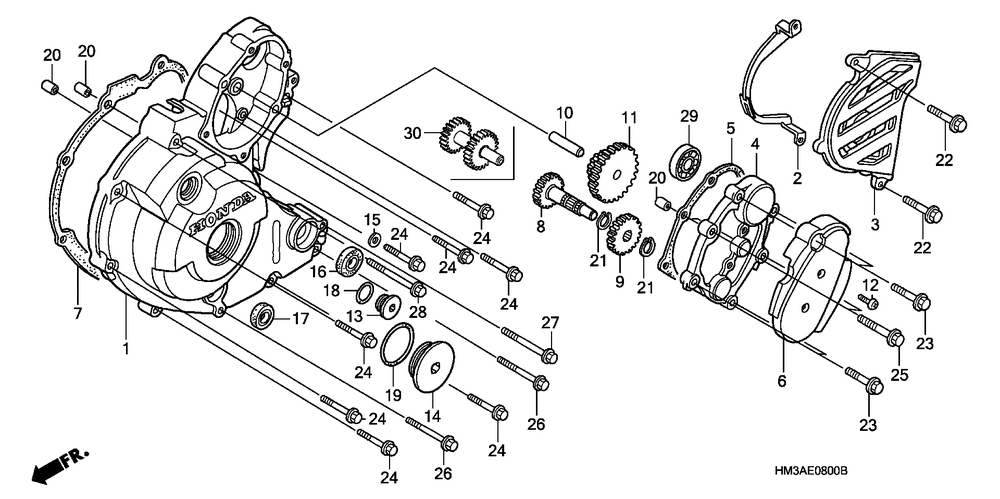 Left crankcase cover