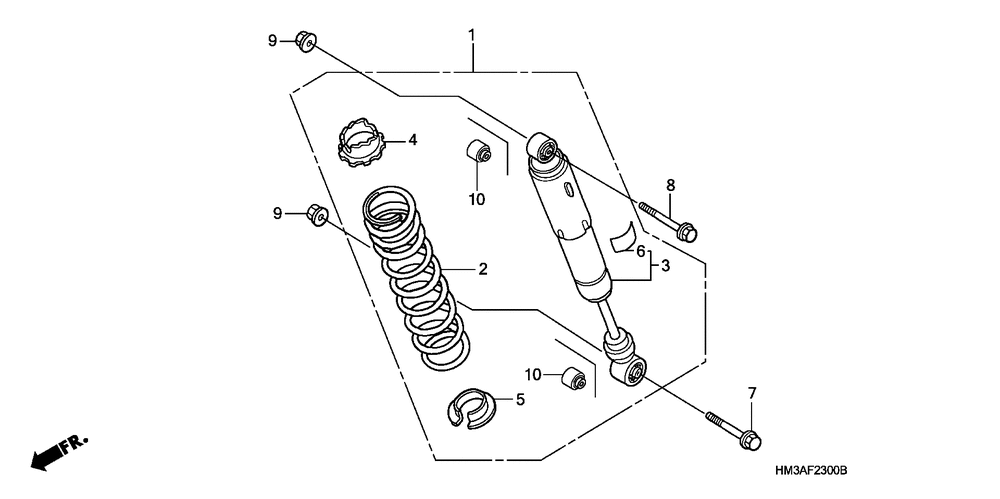 Rear shock absorber