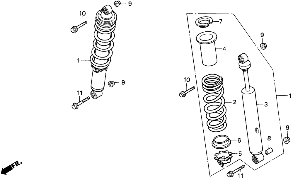 Front shock absorber