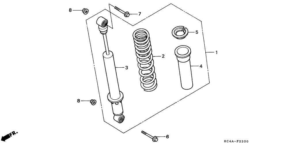 Rear shock absorber