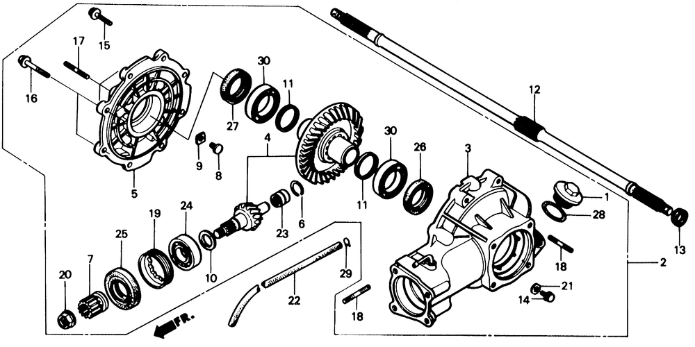 Rear final gear