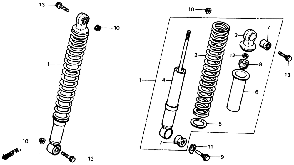 Front shock absorber