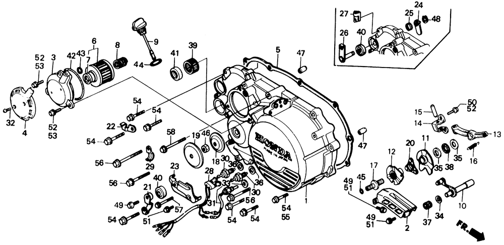 Right crankcase cover