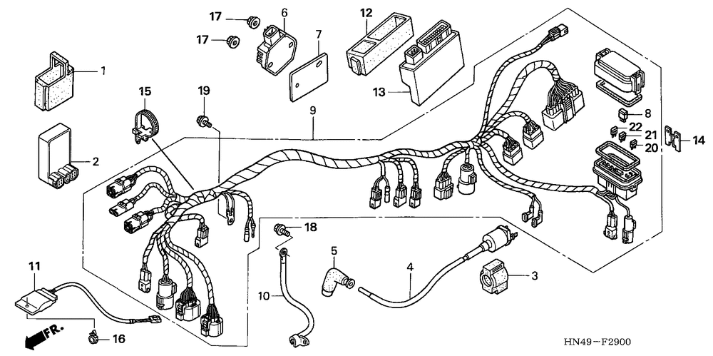 Wire harness для TRX350FE Honda