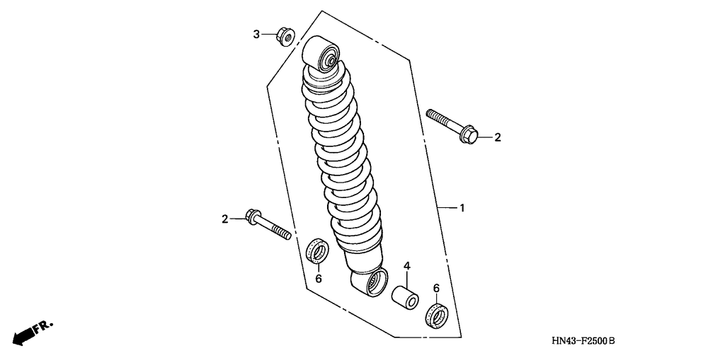 Rear shock absorber