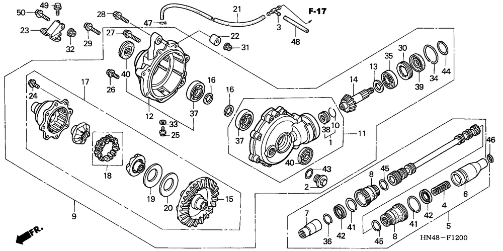 Front final gear