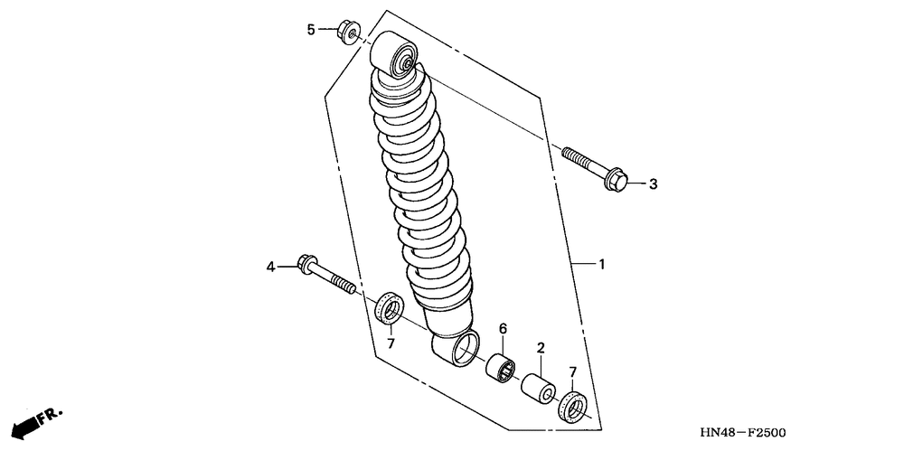 Rear shock absorber