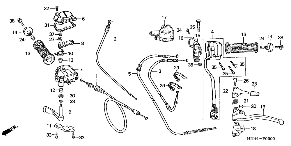 Handle switch & cables