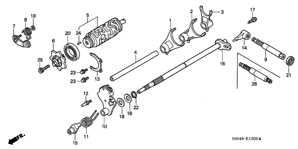 Gearshift fork