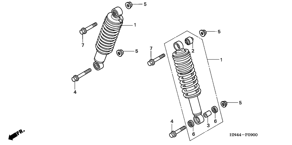 Front shock absorber