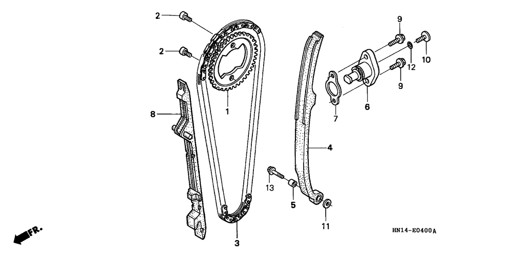 Cam chain & tensioner