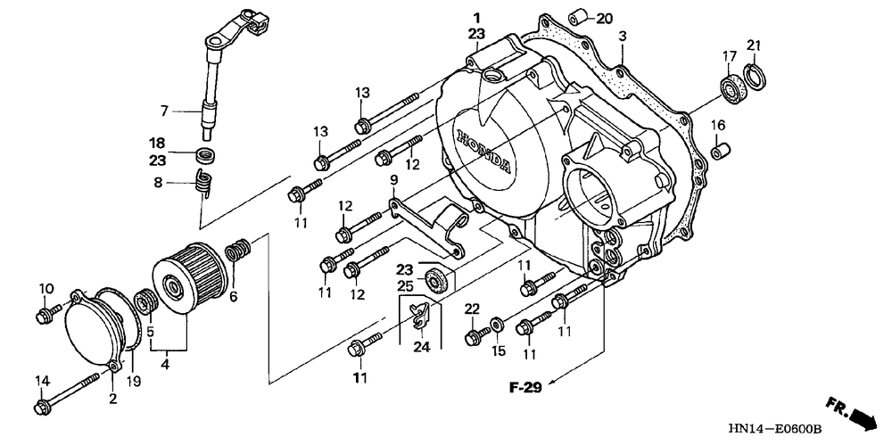 Right crankcase cover