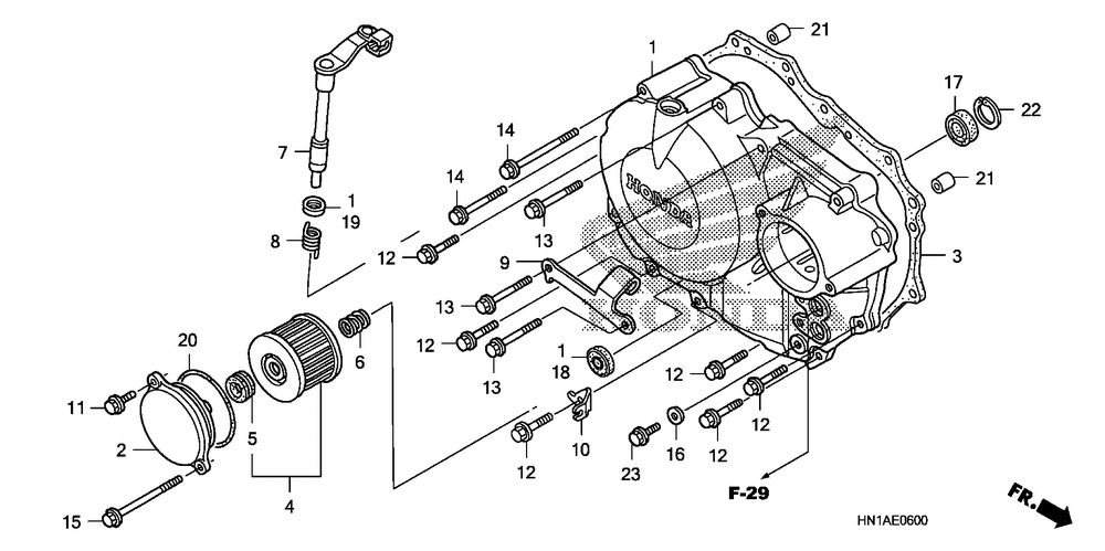 Right crankcase cover