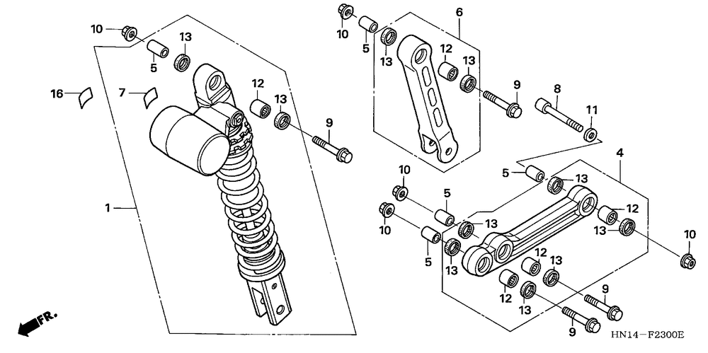 Rear shock absorber