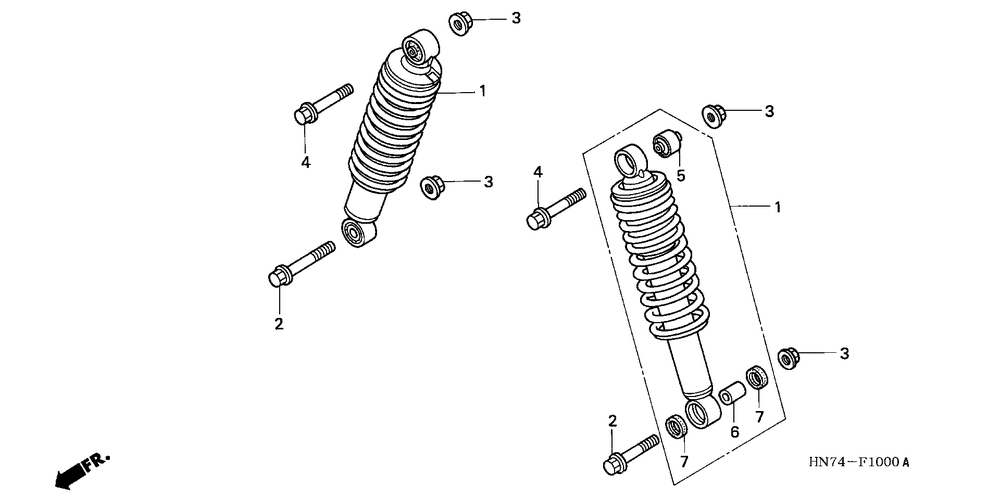 Front shock absorber