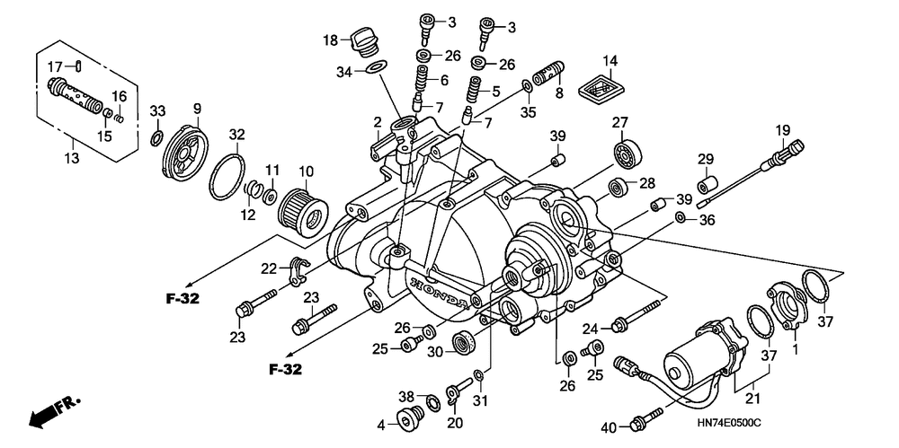 Front crankcase cover