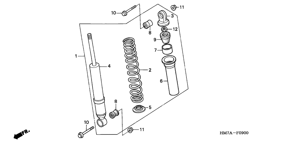 Front shock absorber