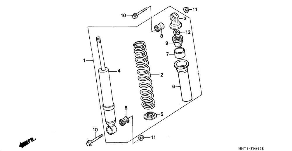 Front shock absorber