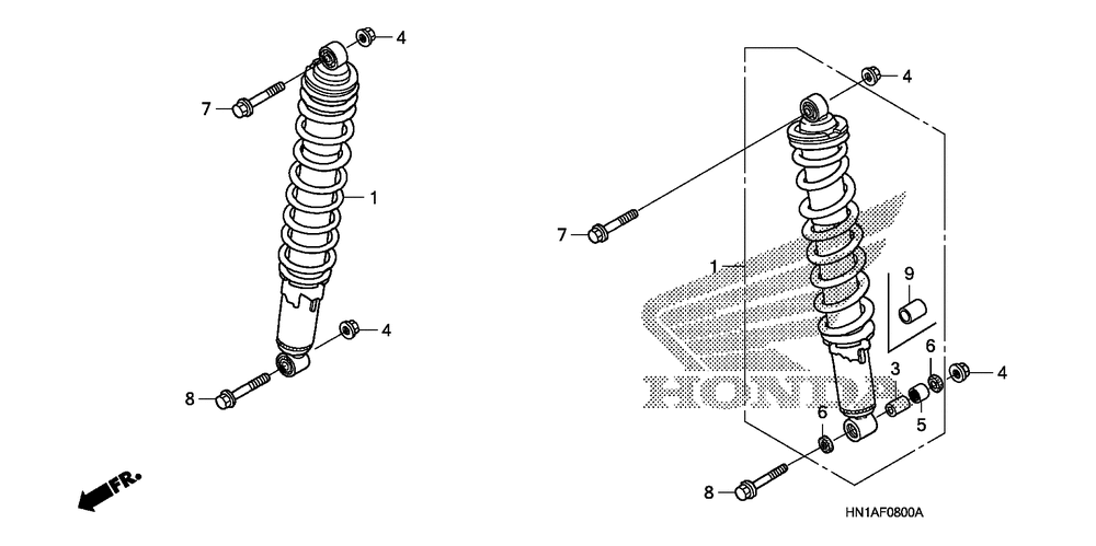 Front shock absorber