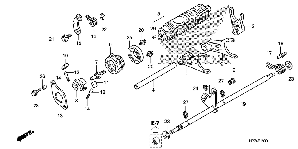 Gearshift fork