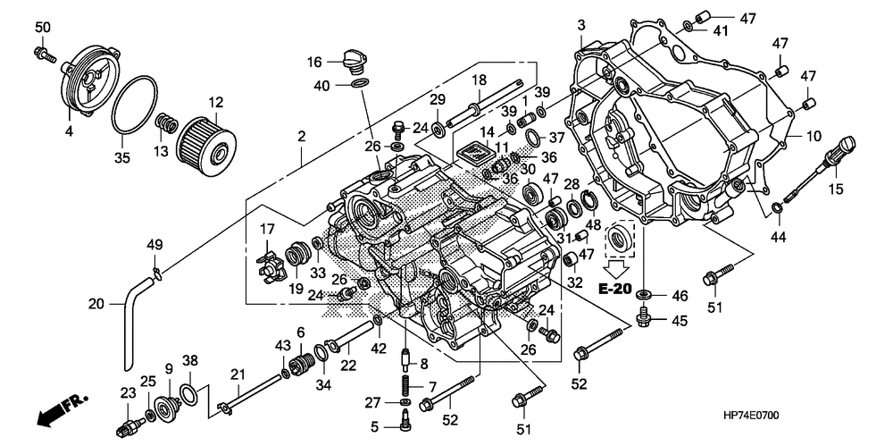 Front crankcase cover