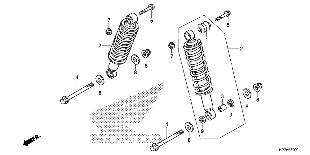 Rear shock absorber