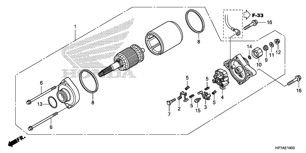 Starting motor