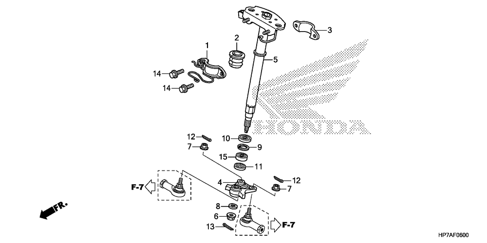 Steering shaft (trx420fa)