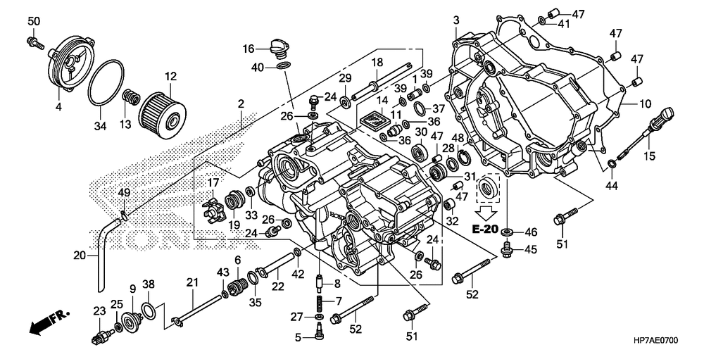 Front crankcase cover