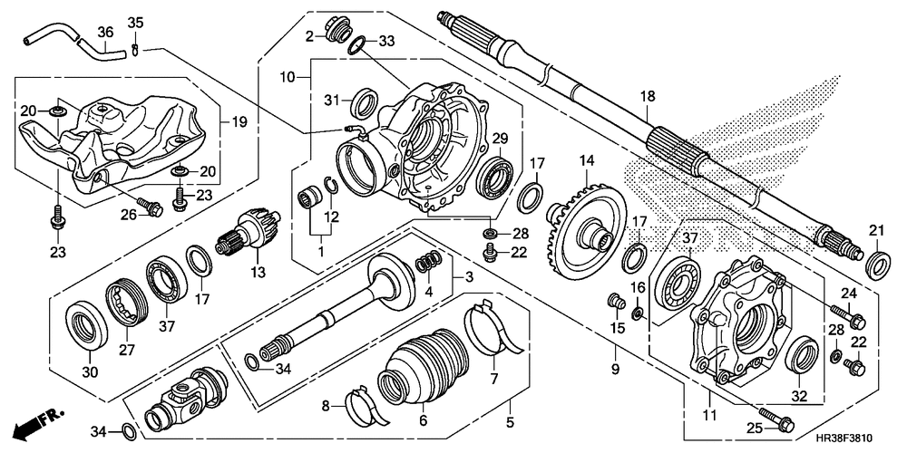 Rear final gear