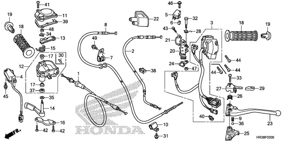 Switch & cable & handle lever