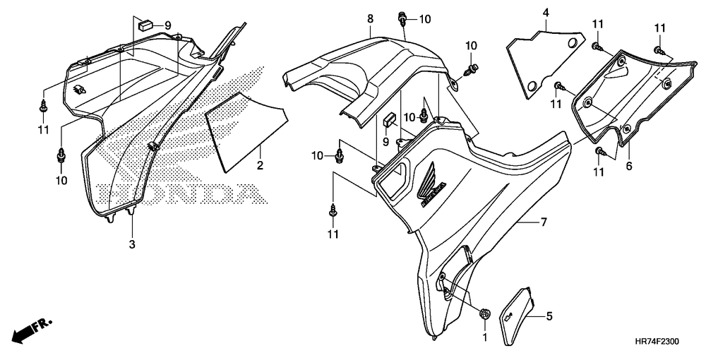 Side cover & tank cover