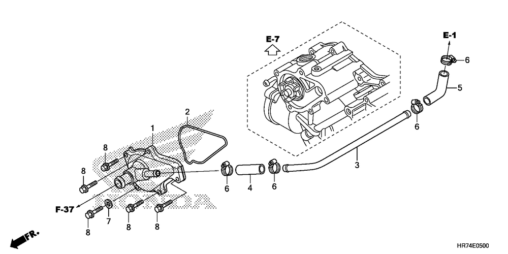 Water pump cover