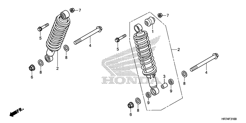 Rear shock absorber