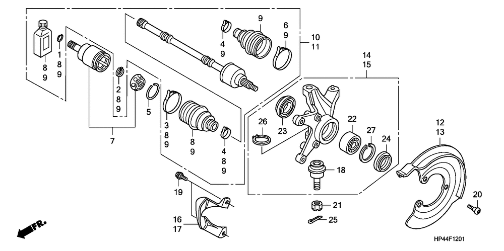 Front knuckle (4wd)