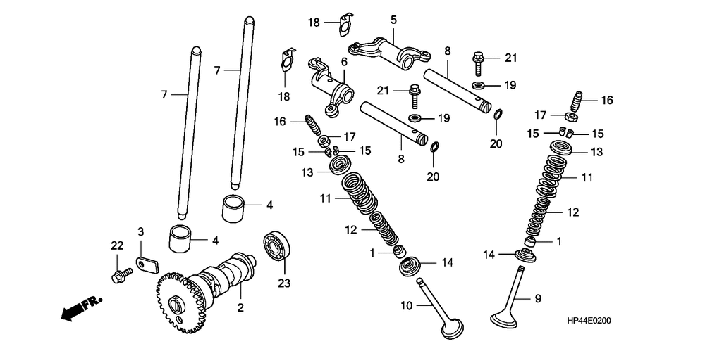 Camshaft & valve