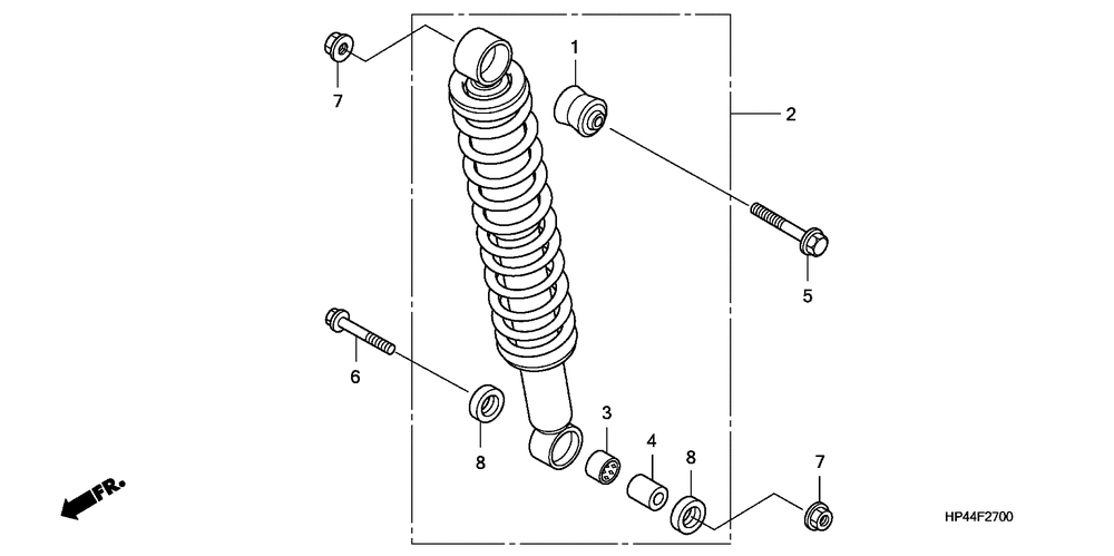 Rear shock absorber