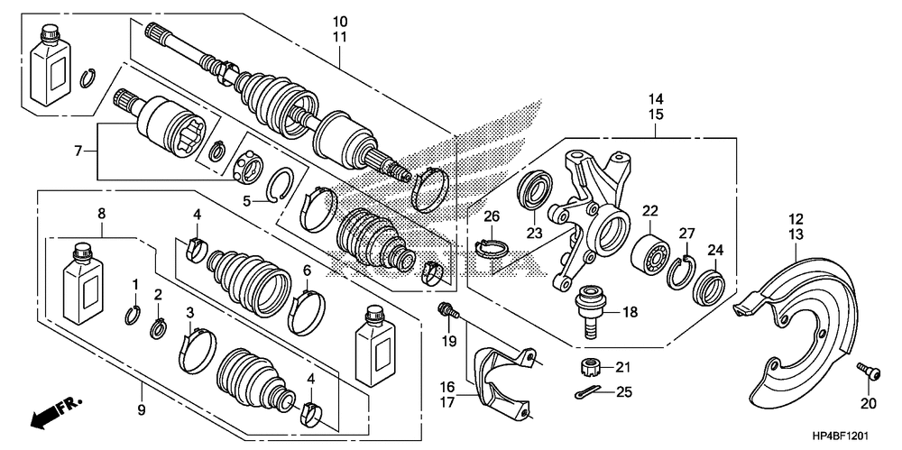 Front knuckle (4wd)