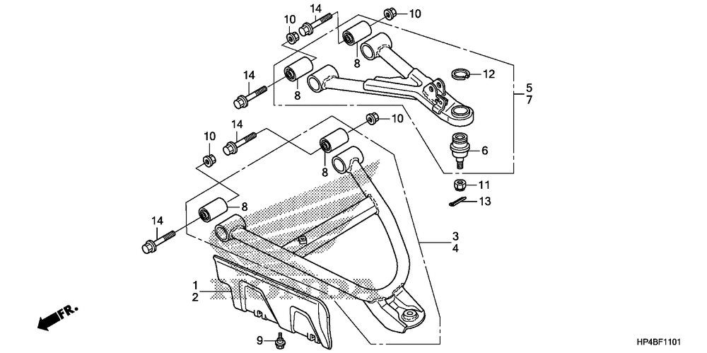 Front arm (4wd)