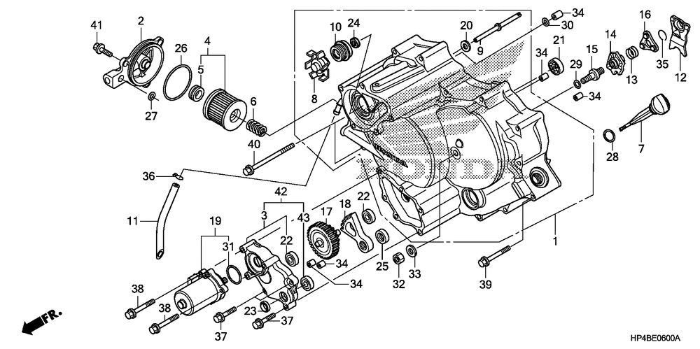 Front crankcase cover