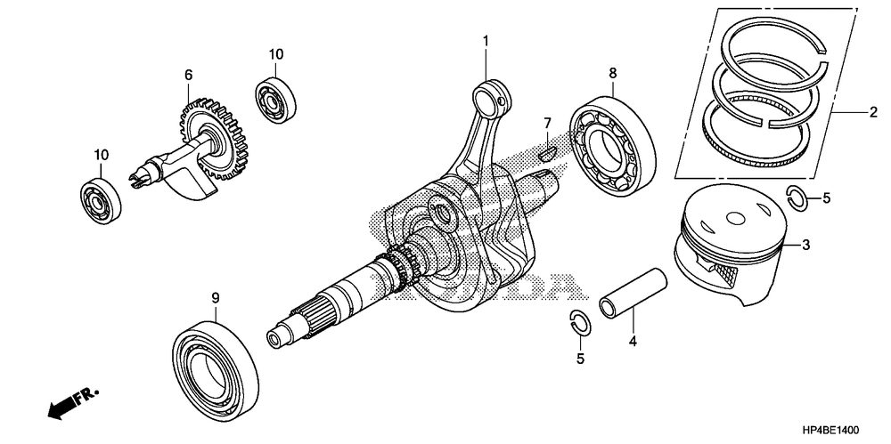 Crankshaft & piston