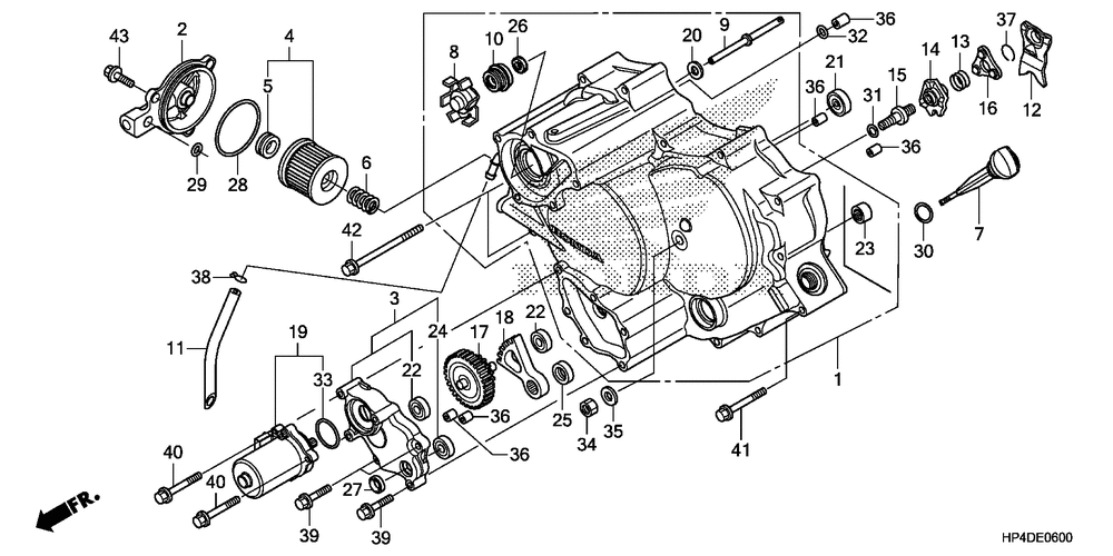 Front crankcase cover