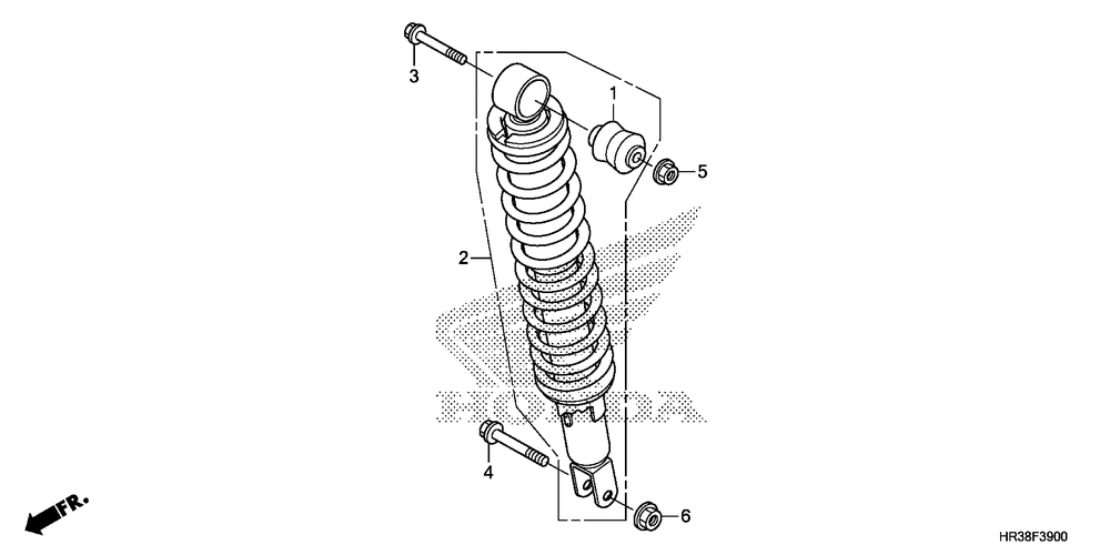 Rear shock absorber