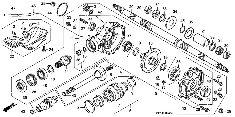 Rear final gear