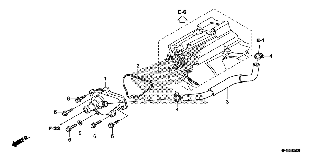 Water pump cover