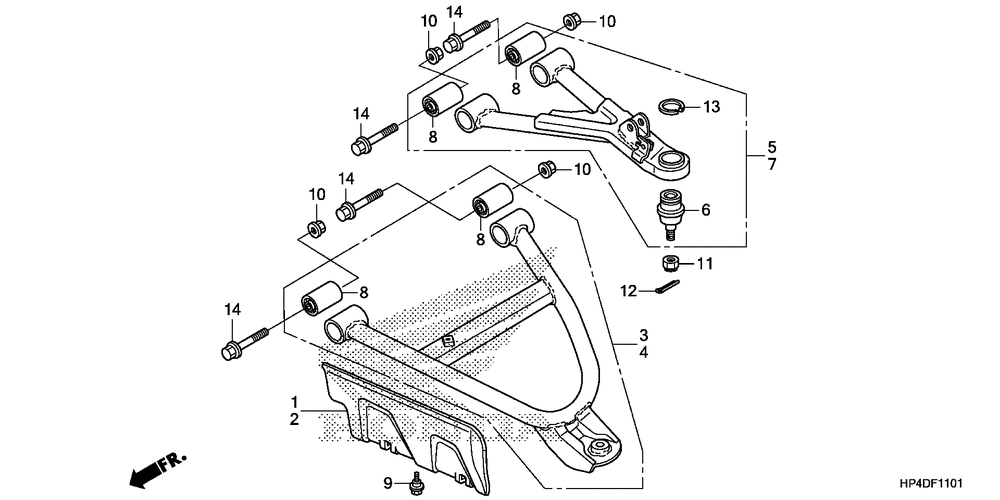 Front arm (4wd)